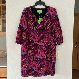 Multi colored shift dress